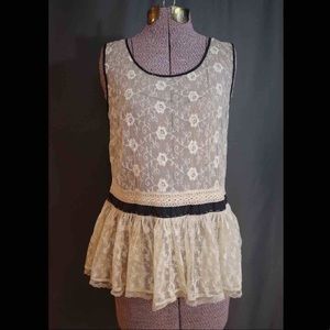 Anthropologie lace top